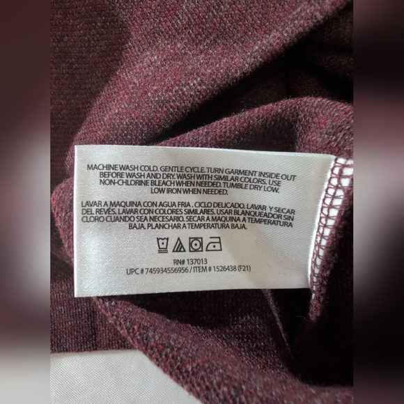 Banana Republic Mens Crew Neck  Red Cherry Sweater/Sweatshirt Size Small - Picture 8 of 9